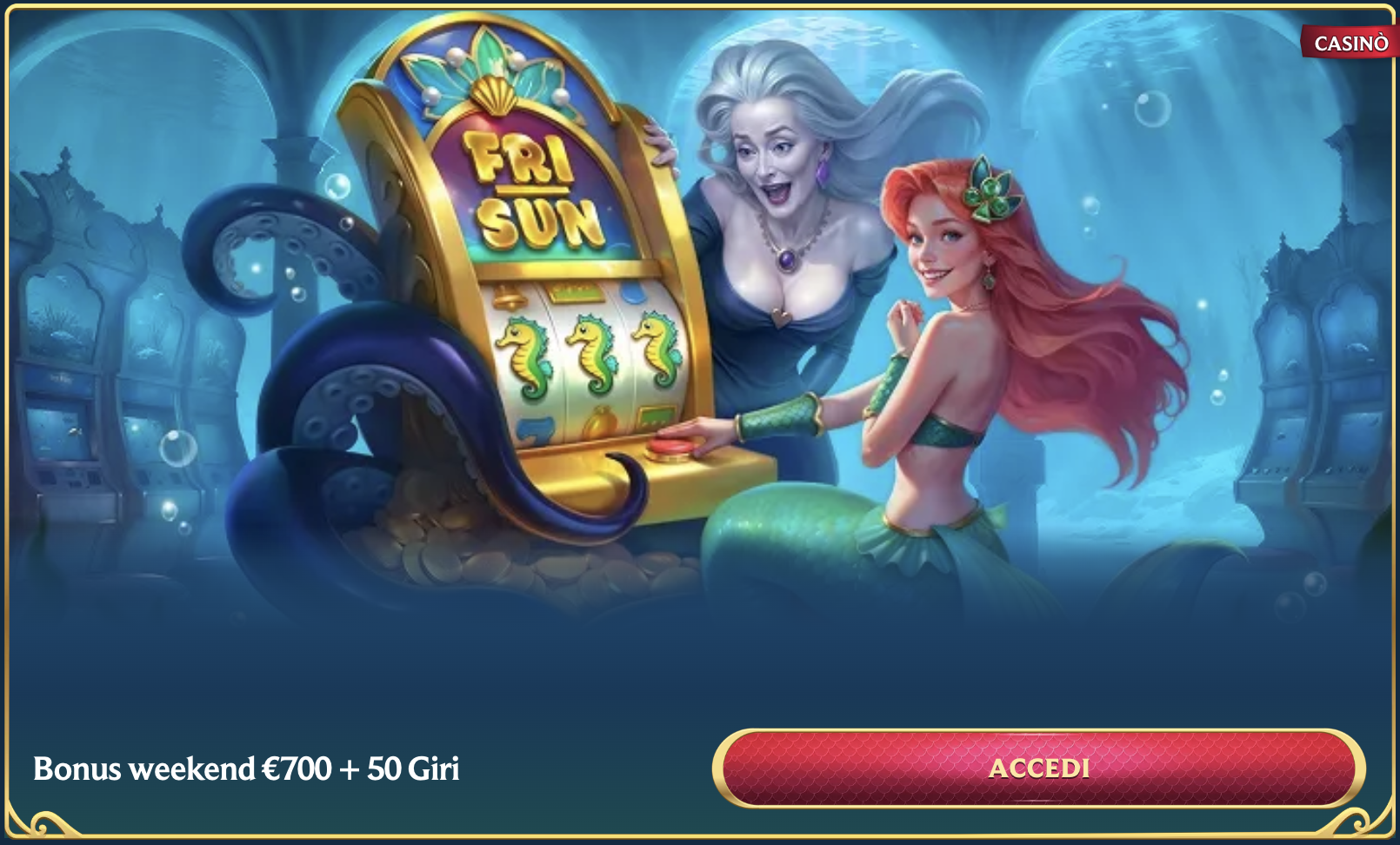 AquaWin casino bonus del 100 % fino a €700